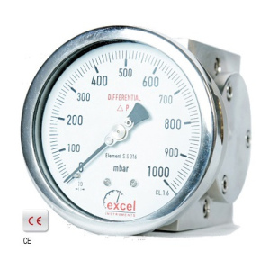 Excel Single Diaphragm Type Differential Pressure Gauge 